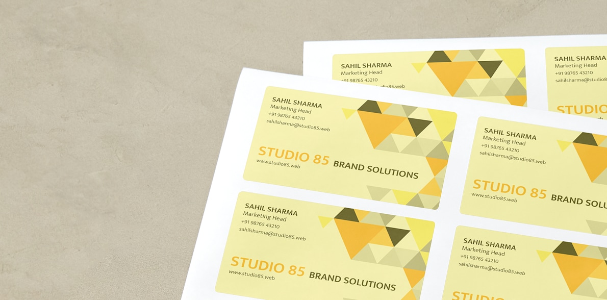 Business card cheap and stickers